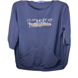Common sense is not that common, ZARA, Woman, Med., Navy, Pullover, Long-sleeves